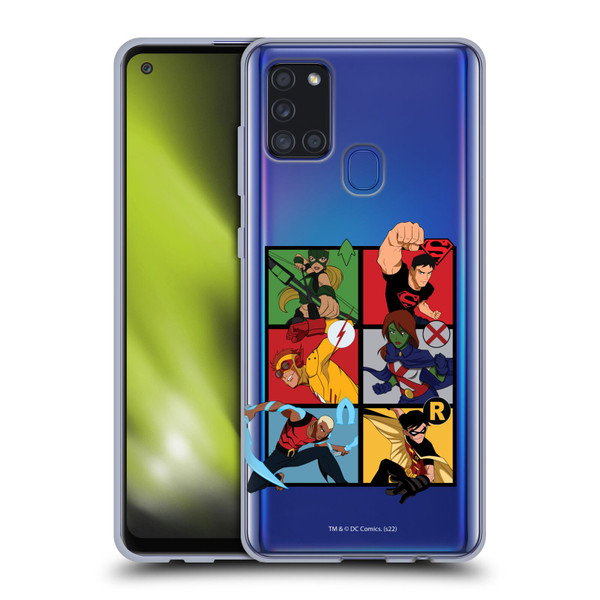 Young Justice Graphics Character Art Soft Gel Case for Samsung Galaxy A21s (2020)