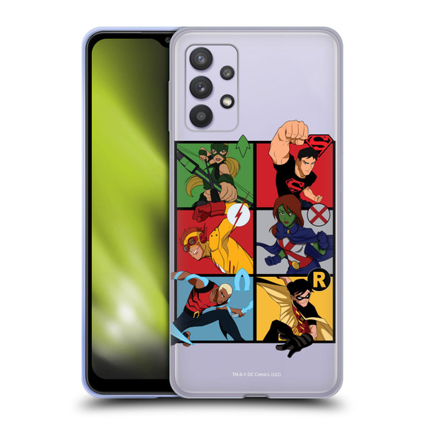 Young Justice Graphics Character Art Soft Gel Case for Samsung Galaxy A32 5G / M32 5G (2021)