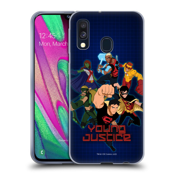 Young Justice Graphics Group Soft Gel Case for Samsung Galaxy A40 (2019)