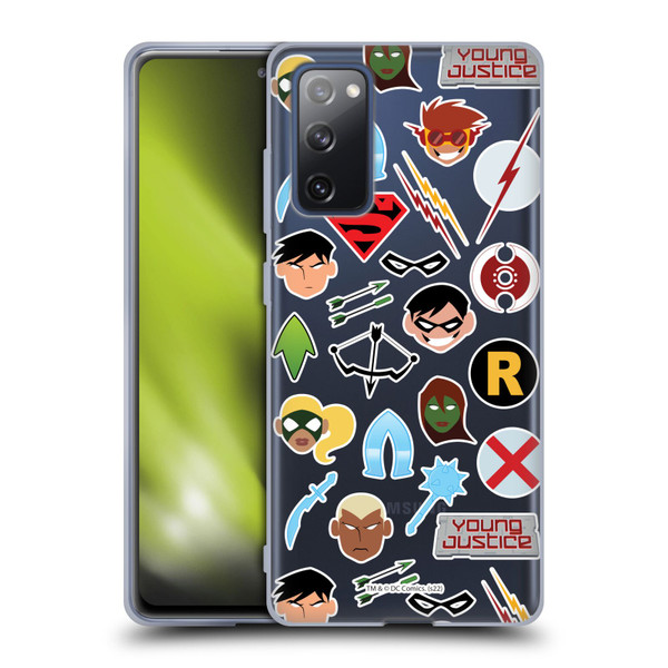Young Justice Graphics Icons Soft Gel Case for Samsung Galaxy S20 FE / 5G