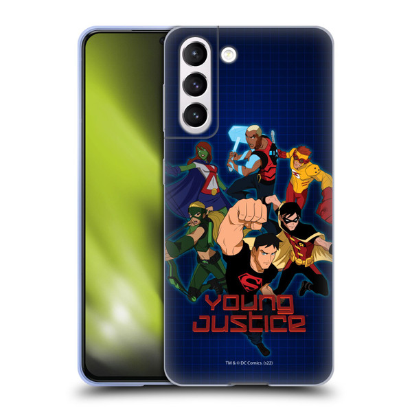 Young Justice Graphics Group Soft Gel Case for Samsung Galaxy S21 5G