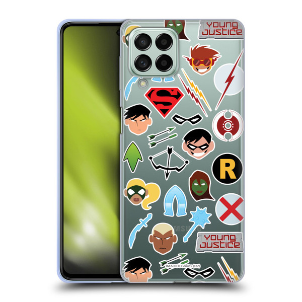 Young Justice Graphics Icons Soft Gel Case for Samsung Galaxy M53 (2022)