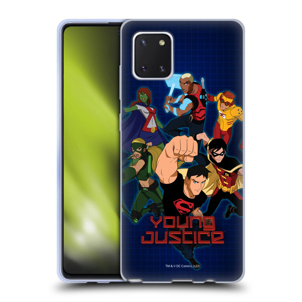 Young Justice Graphics Group Soft Gel Case for Samsung Galaxy Note10 Lite