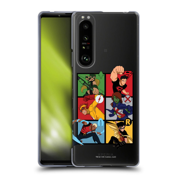 Young Justice Graphics Character Art Soft Gel Case for Sony Xperia 1 III