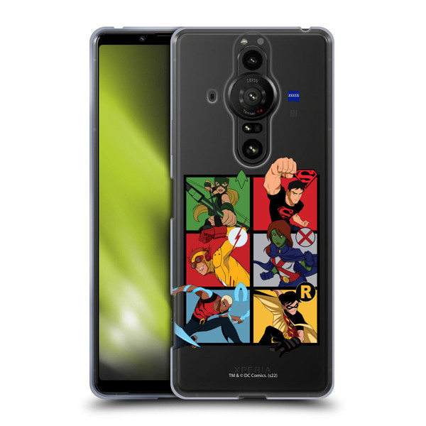 Young Justice Graphics Character Art Soft Gel Case for Sony Xperia Pro-I