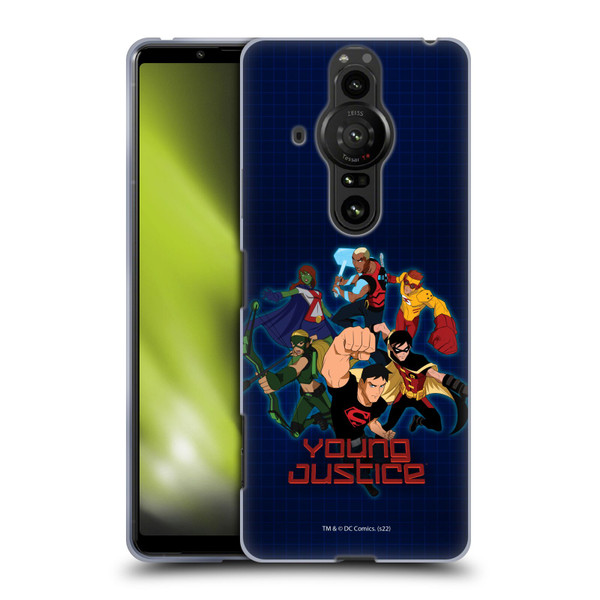 Young Justice Graphics Group Soft Gel Case for Sony Xperia Pro-I