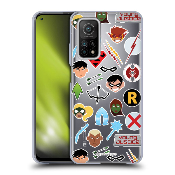 Young Justice Graphics Icons Soft Gel Case for Xiaomi Mi 10T 5G