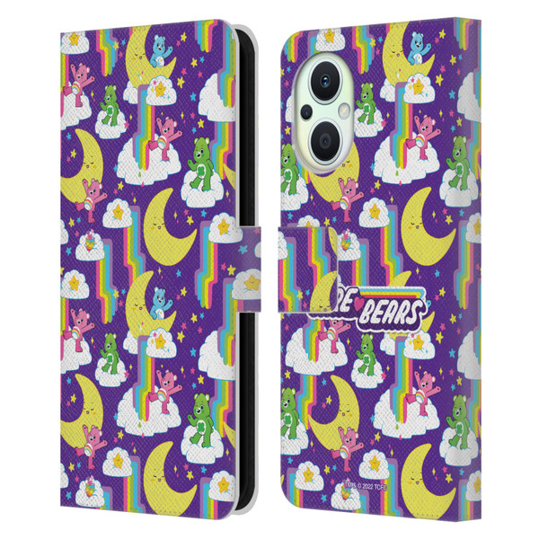 Care Bears 40th Anniversary Rainbow Falls Leather Book Wallet Case Cover For OPPO Reno8 Lite