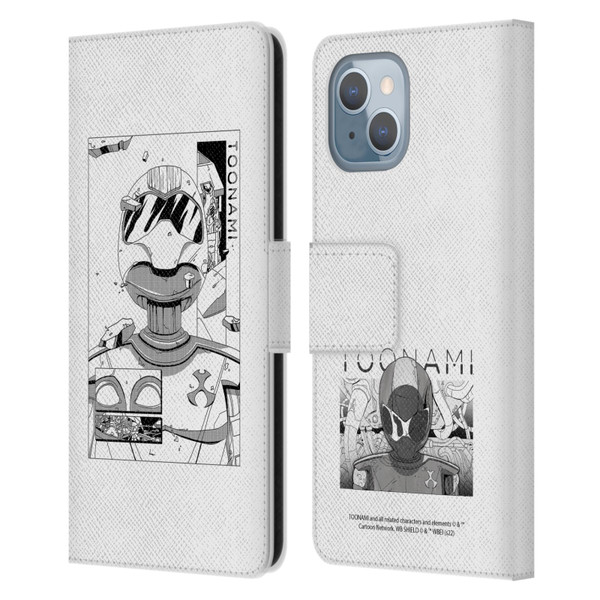 Toonami Graphics Comic Leather Book Wallet Case Cover For Apple iPhone 14