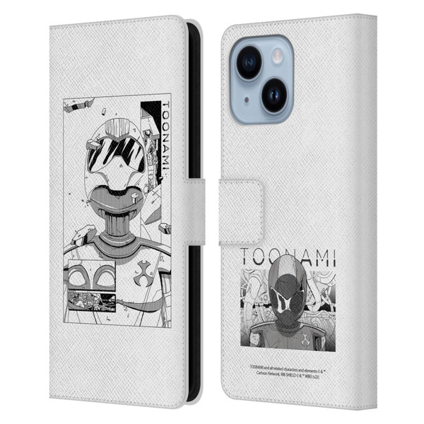 Toonami Graphics Comic Leather Book Wallet Case Cover For Apple iPhone 14 Plus