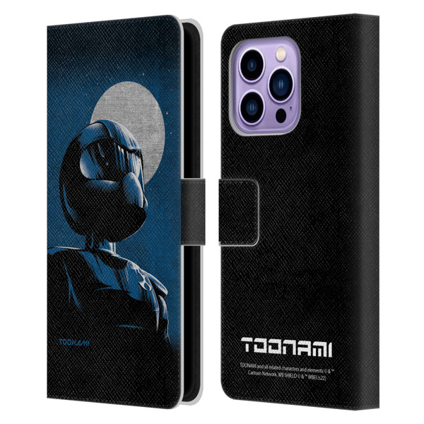 Toonami Graphics Character Art Leather Book Wallet Case Cover For Apple iPhone 14 Pro Max