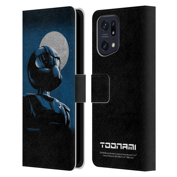 Toonami Graphics Character Art Leather Book Wallet Case Cover For OPPO Find X5