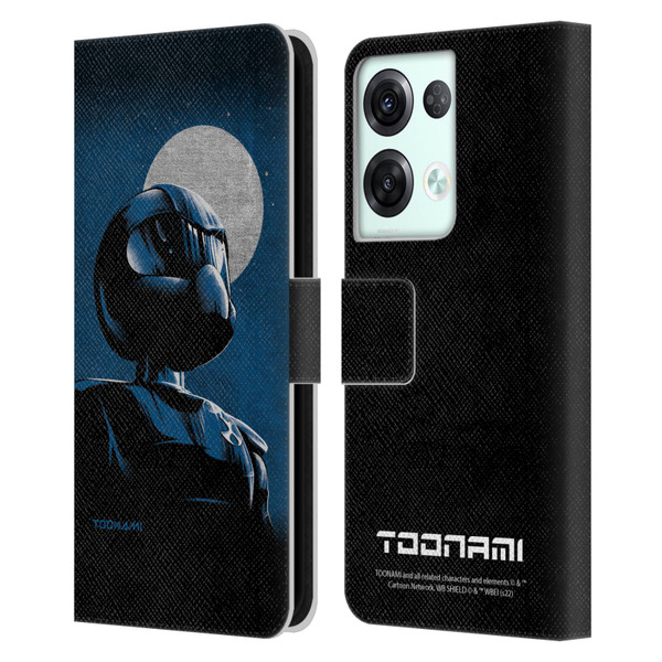 Toonami Graphics Character Art Leather Book Wallet Case Cover For OPPO Reno8 Pro