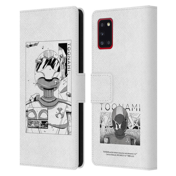 Toonami Graphics Comic Leather Book Wallet Case Cover For Samsung Galaxy A31 (2020)