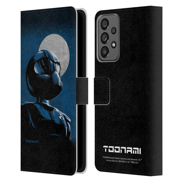Toonami Graphics Character Art Leather Book Wallet Case Cover For Samsung Galaxy A73 5G (2022)