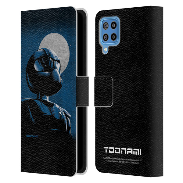 Toonami Graphics Character Art Leather Book Wallet Case Cover For Samsung Galaxy F22 (2021)