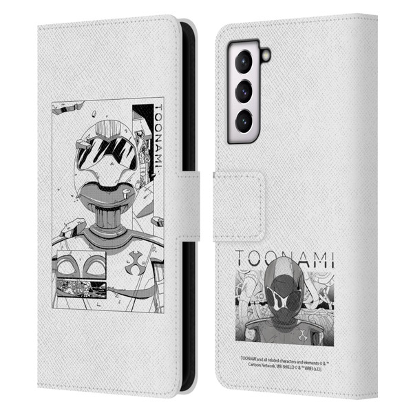 Toonami Graphics Comic Leather Book Wallet Case Cover For Samsung Galaxy S21 5G