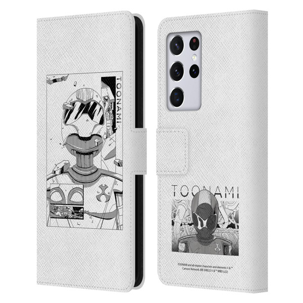 Toonami Graphics Comic Leather Book Wallet Case Cover For Samsung Galaxy S21 Ultra 5G