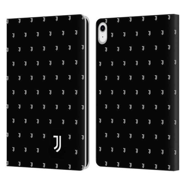 Juventus Football Club Lifestyle 2 Logomark Pattern Leather Book Wallet Case Cover For Apple iPad 10.9 (2022)