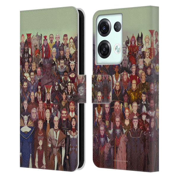 EA Bioware Dragon Age Inquisition Graphics Cast Of Thousands Leather Book Wallet Case Cover For OPPO Reno8 Pro