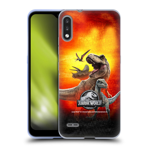 Jurassic World Key Art Dinosaurs Soft Gel Case for LG K22