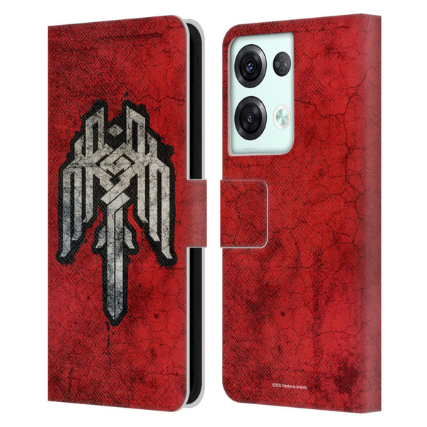 EA Bioware Dragon Age Heraldry Kirkwall Symbol Leather Book Wallet Case Cover For OPPO Reno8 Pro
