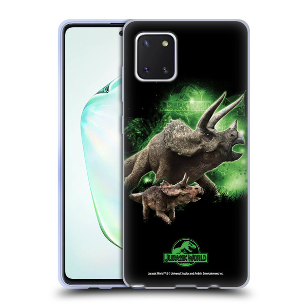 Jurassic World Key Art Triceratops Soft Gel Case for Samsung Galaxy Note10 Lite