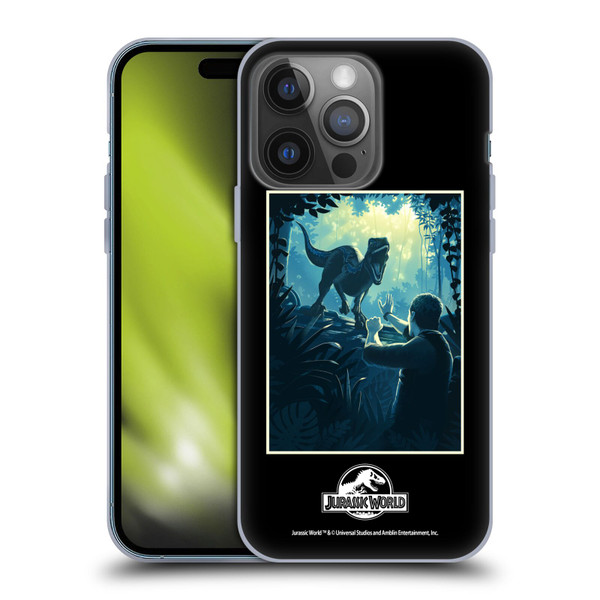 Jurassic World Vector Art Blue Raptor Soft Gel Case for Apple iPhone 14 Pro