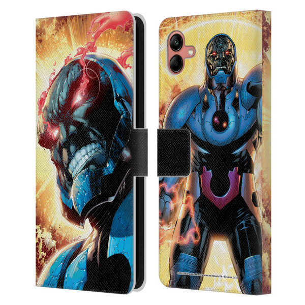 Justice League DC Comics Darkseid Comic Art New 52 #6 Cover Leather Book Wallet Case Cover For Samsung Galaxy A04 (2022)