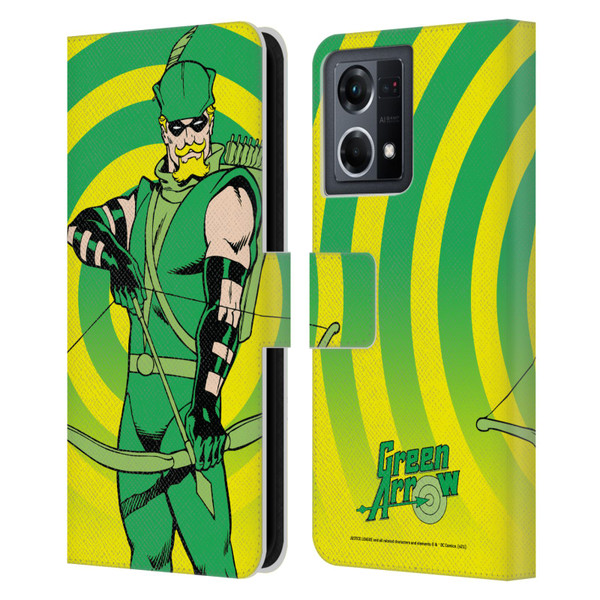 Justice League DC Comics Green Arrow Comic Art Classic Leather Book Wallet Case Cover For OPPO Reno8 4G