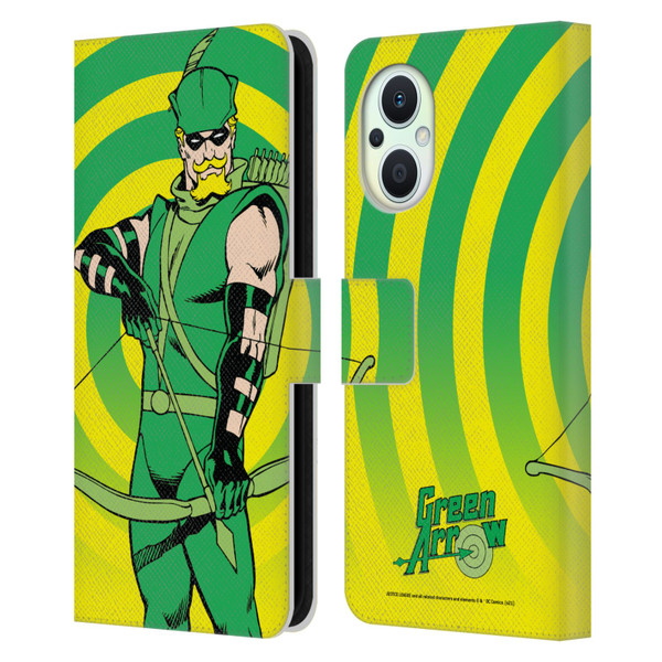 Justice League DC Comics Green Arrow Comic Art Classic Leather Book Wallet Case Cover For OPPO Reno8 Lite