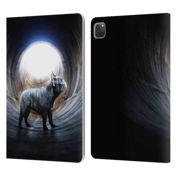 Klaudia Senator French Bulldog Lost Leather Book Wallet Case Cover For Apple iPad Pro 11 2020 / 2021 / 2022