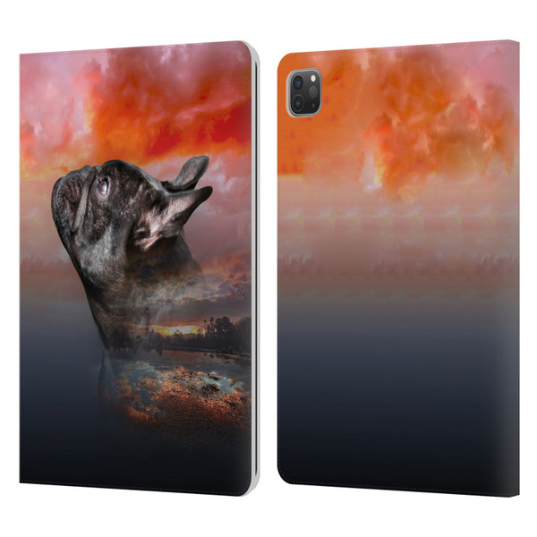 Klaudia Senator French Bulldog 2 Reminisce Leather Book Wallet Case Cover For Apple iPad Pro 11 2020 / 2021 / 2022