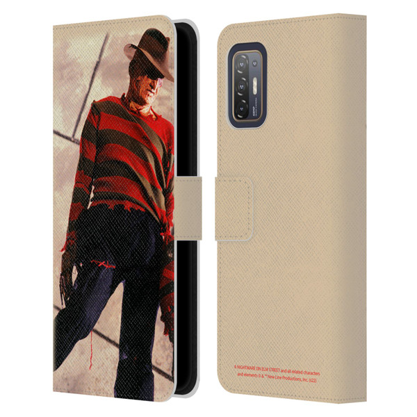 A Nightmare On Elm Street: The Dream Child Graphics Freddy Leather Book Wallet Case Cover For HTC Desire 21 Pro 5G