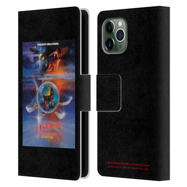 A Nightmare On Elm Street: The Dream Child Graphics Poster Leather Book Wallet Case Cover For Apple iPhone 11 Pro