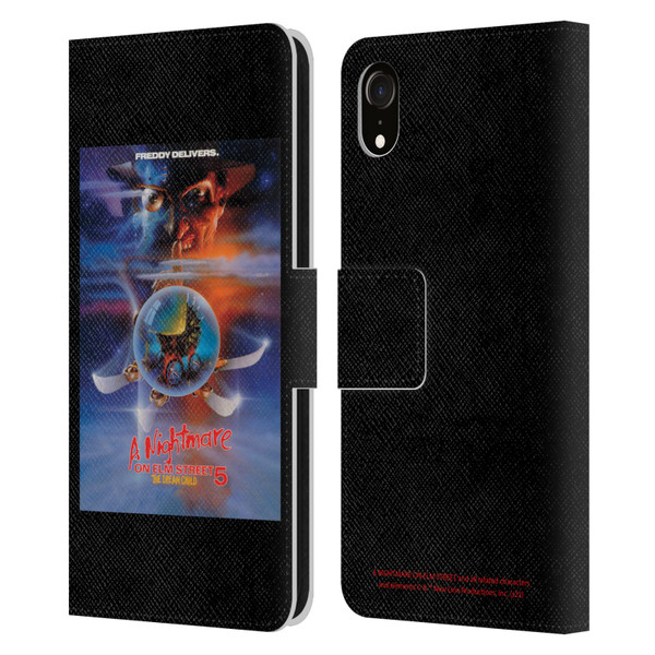 A Nightmare On Elm Street: The Dream Child Graphics Poster Leather Book Wallet Case Cover For Apple iPhone XR