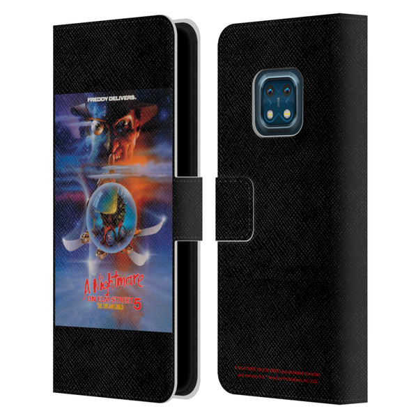 A Nightmare On Elm Street: The Dream Child Graphics Poster Leather Book Wallet Case Cover For Nokia XR20