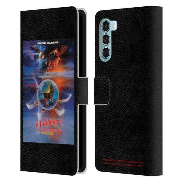 A Nightmare On Elm Street: The Dream Child Graphics Poster Leather Book Wallet Case Cover For Motorola Edge S30 / Moto G200 5G