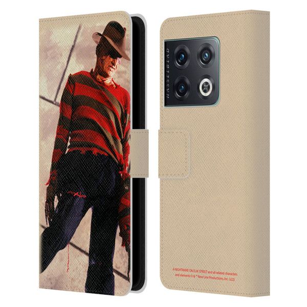 A Nightmare On Elm Street: The Dream Child Graphics Freddy Leather Book Wallet Case Cover For OnePlus 10 Pro