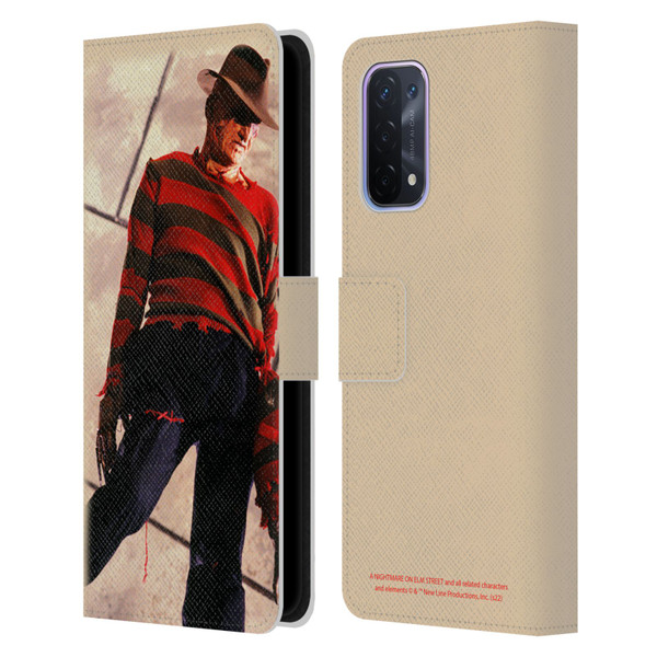 A Nightmare On Elm Street: The Dream Child Graphics Freddy Leather Book Wallet Case Cover For OPPO A54 5G