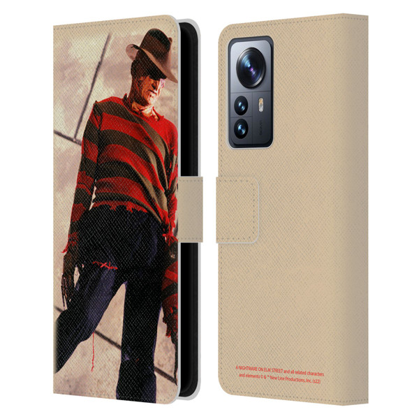 A Nightmare On Elm Street: The Dream Child Graphics Freddy Leather Book Wallet Case Cover For Xiaomi 12 Pro