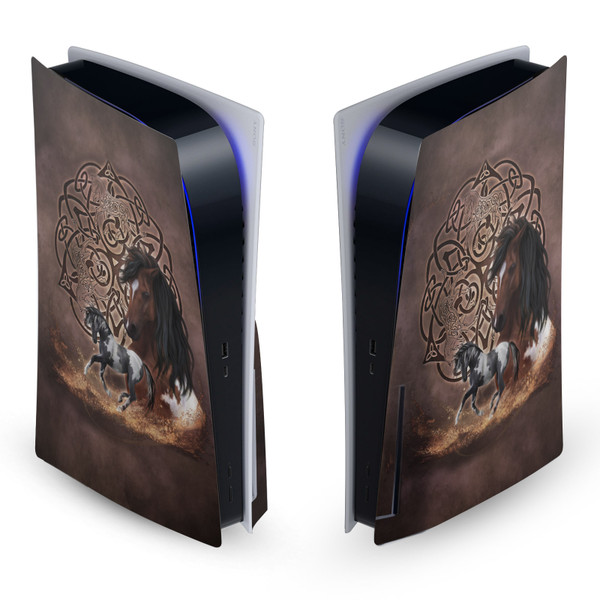 Brigid Ashwood Art Mix Horse Vinyl Sticker Skin Decal Cover for Sony PS5 Disc Edition Console