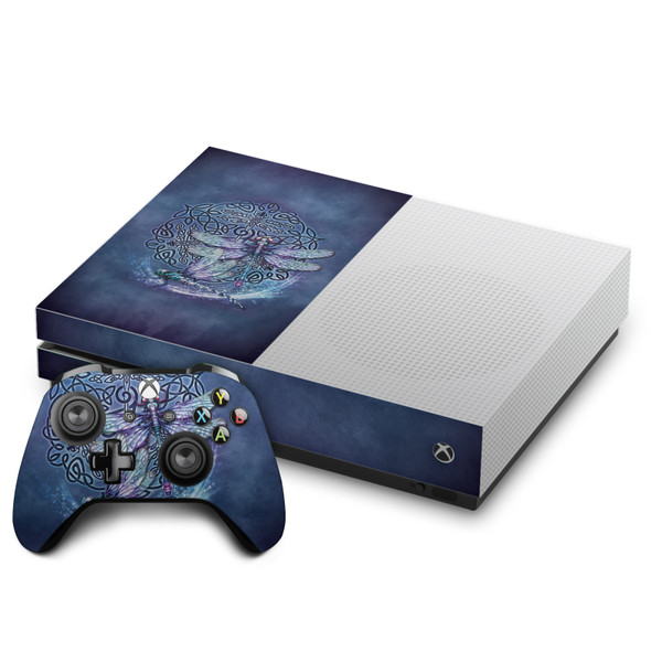 Brigid Ashwood Art Mix Dragonfly Vinyl Sticker Skin Decal Cover for Microsoft One S Console & Controller