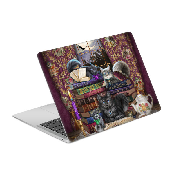 Brigid Ashwood Cats Storytime Cats And Books Vinyl Sticker Skin Decal Cover for Apple MacBook Air 13.3" A1932/A2179