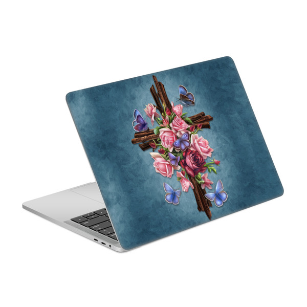 Brigid Ashwood Crosses Flower Vinyl Sticker Skin Decal Cover for Apple MacBook Pro 13" A1989 / A2159