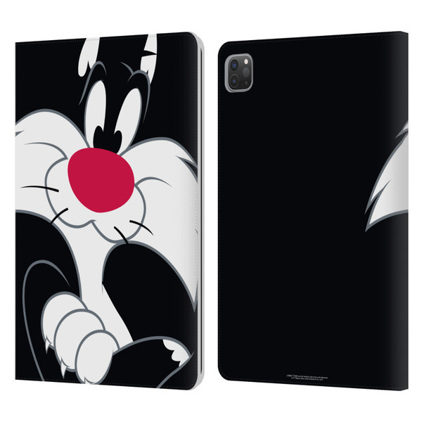 Looney Tunes Characters Sylvester The Cat Leather Book Wallet Case Cover For Apple iPad Pro 11 2020 / 2021 / 2022