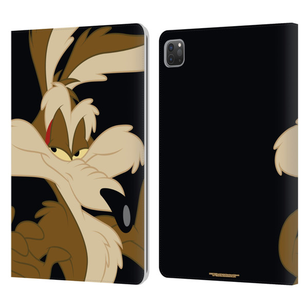 Looney Tunes Characters Wile E. Coyote Leather Book Wallet Case Cover For Apple iPad Pro 11 2020 / 2021 / 2022