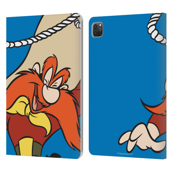 Looney Tunes Characters Yosemite Sam Leather Book Wallet Case Cover For Apple iPad Pro 11 2020 / 2021 / 2022
