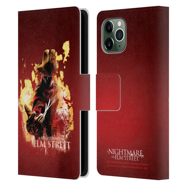 A Nightmare On Elm Street (2010) Graphics Freddy Nightmare Leather Book Wallet Case Cover For Apple iPhone 11 Pro