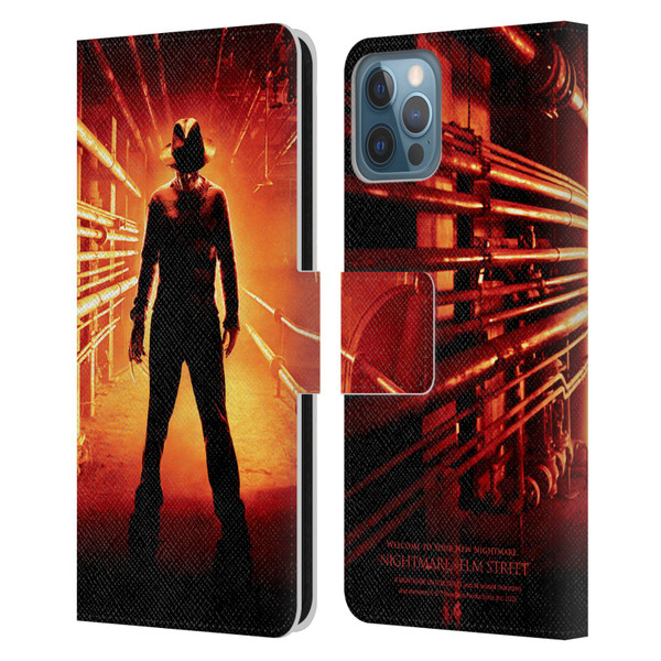 A Nightmare On Elm Street (2010) Graphics Freddy Poster Leather Book Wallet Case Cover For Apple iPhone 12 / iPhone 12 Pro